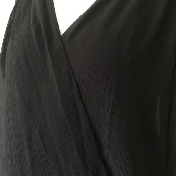 Bebe Pleated Sleeves cutout Shoulder Blouse - Picture 6 of 8